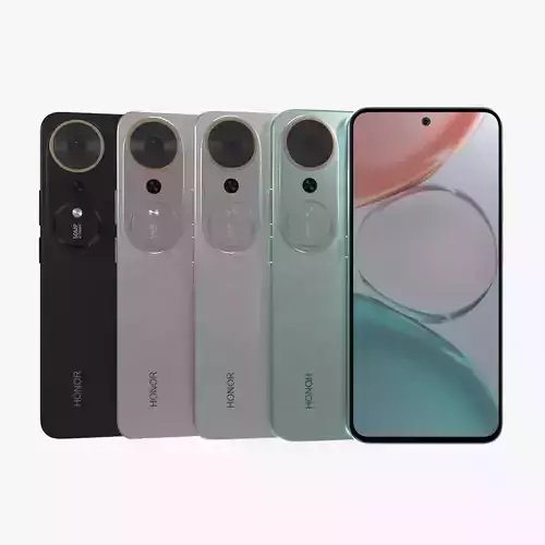 Honor Play 70 Plus All Color Low-poly 3D model