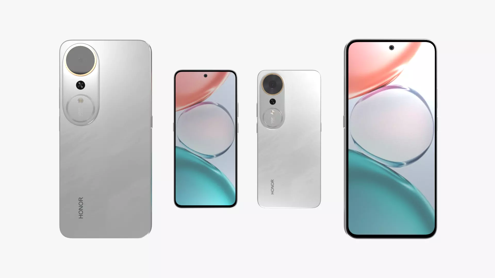 Honor Play 70 Plus All Color Low-poly 3D model_12