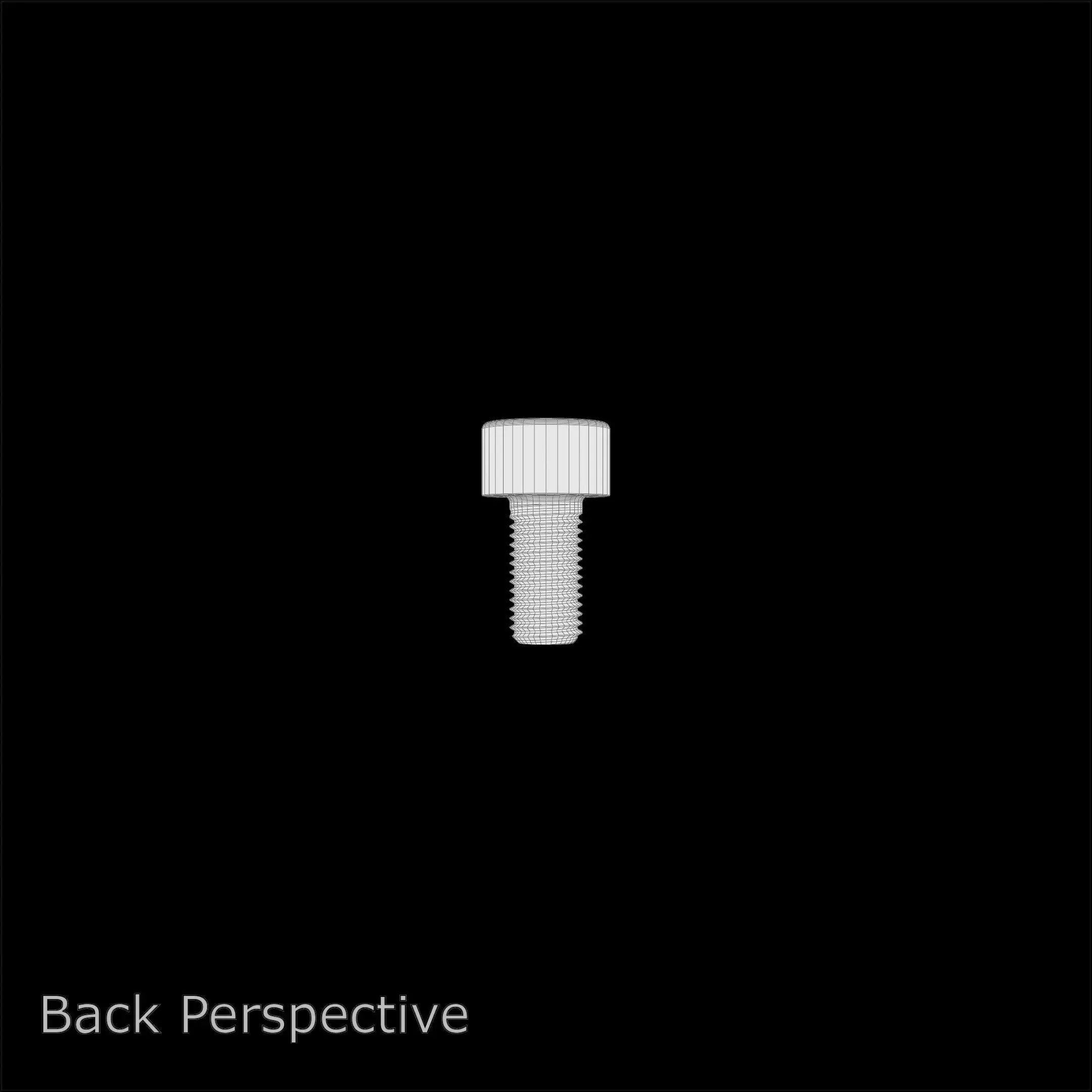 Steel Stained M4 Bolt Allen Cap with PBR 4K Textures 3D model_9