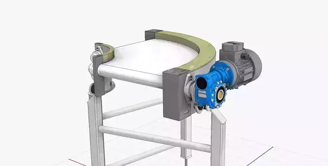 Belt Conveyor - 02 Low-poly 3D model