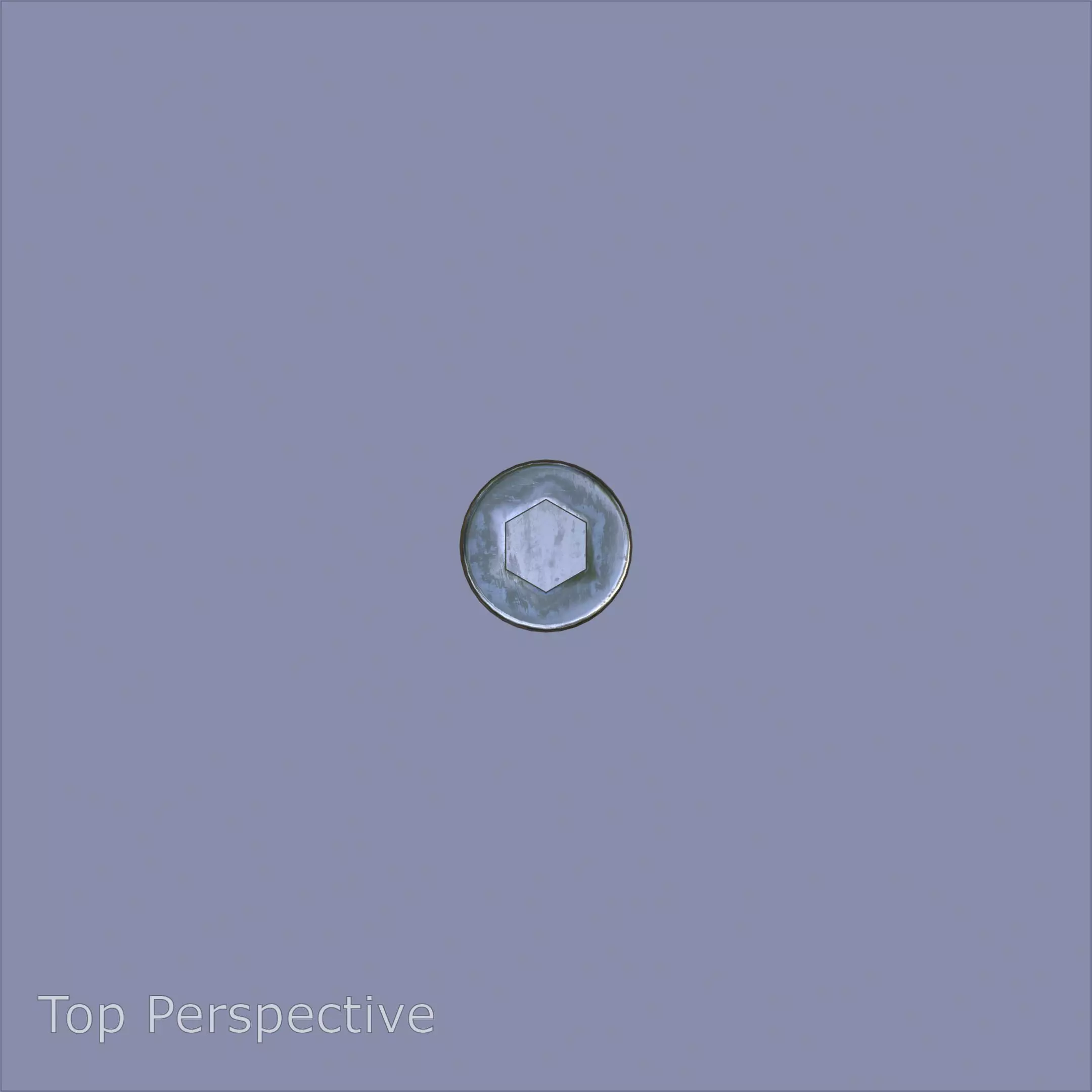 Steel Stained M5 Bolt Allen Cap with PBR 4K Textures 3D model_6