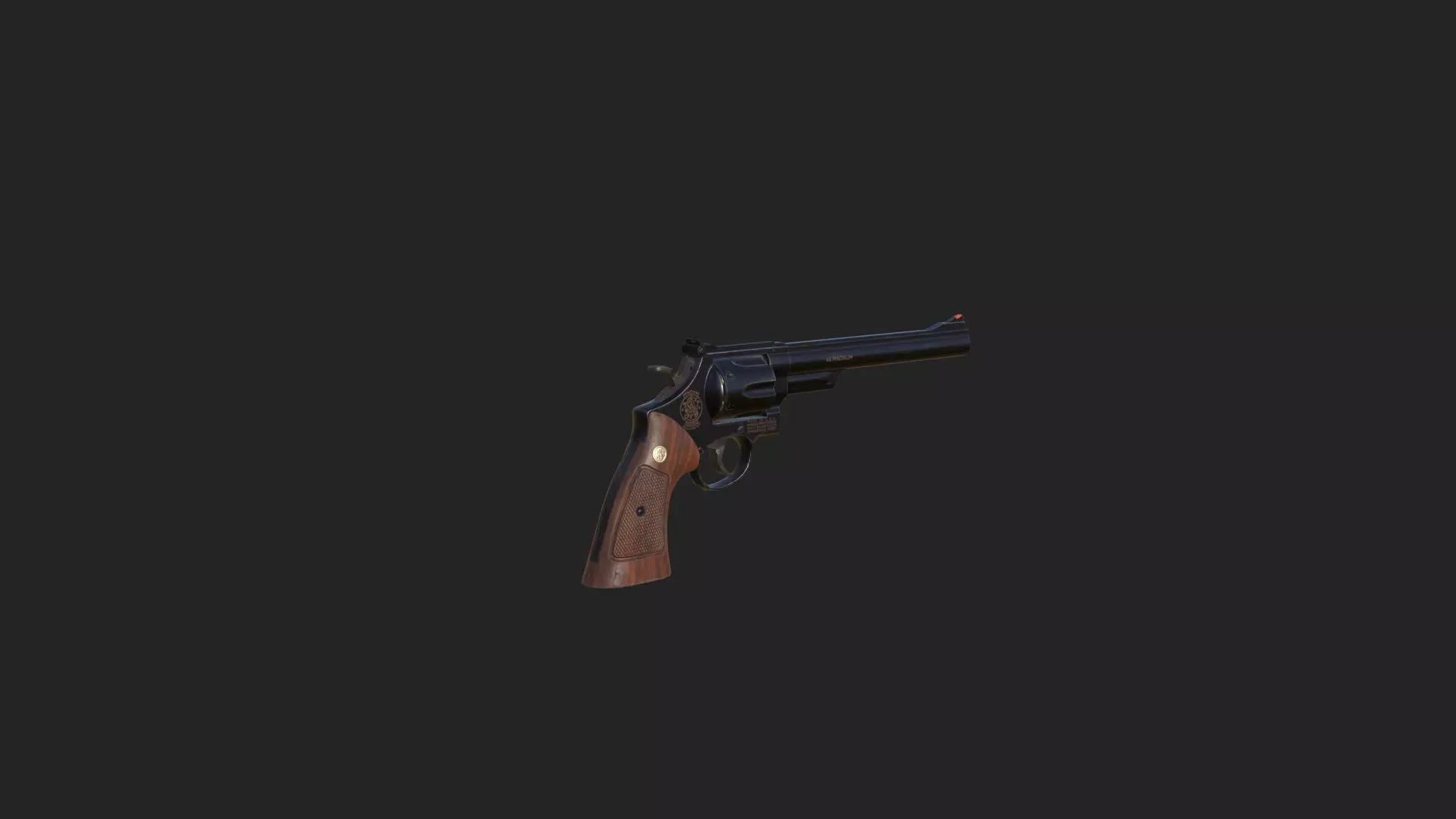 Pistol 3D Model 016 Low-poly 3D model_5