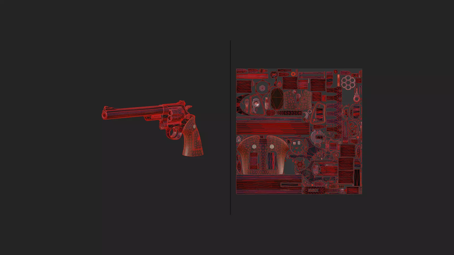 Pistol 3D Model 016 Low-poly 3D model_13