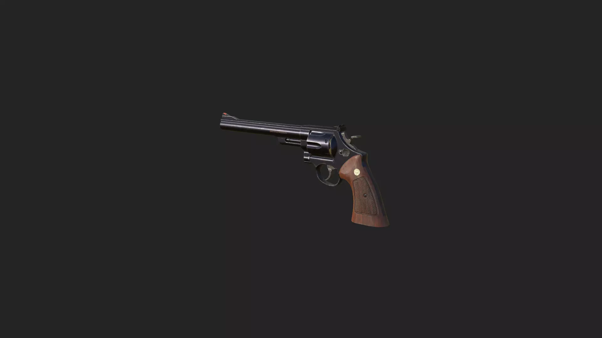 Pistol 3D Model 016 Low-poly 3D model_2