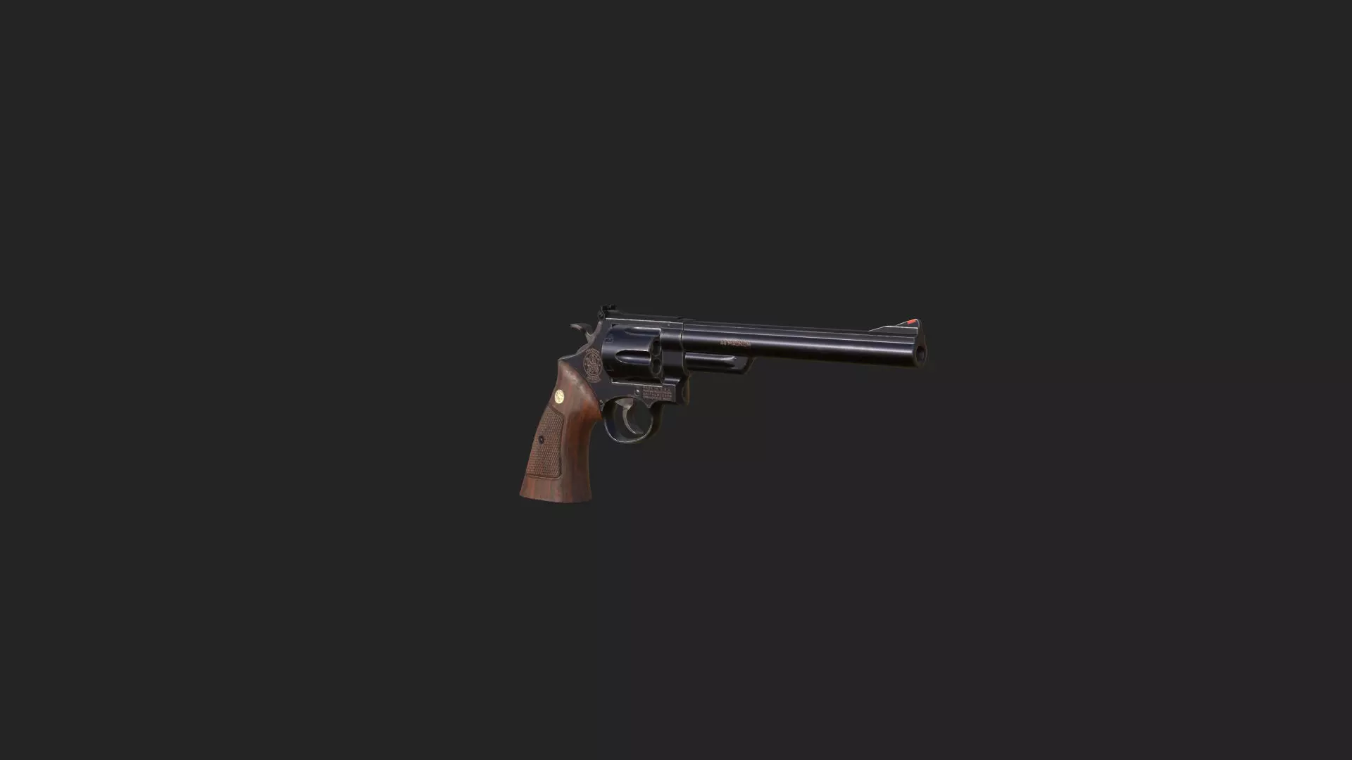 Pistol 3D Model 016 Low-poly 3D model_7
