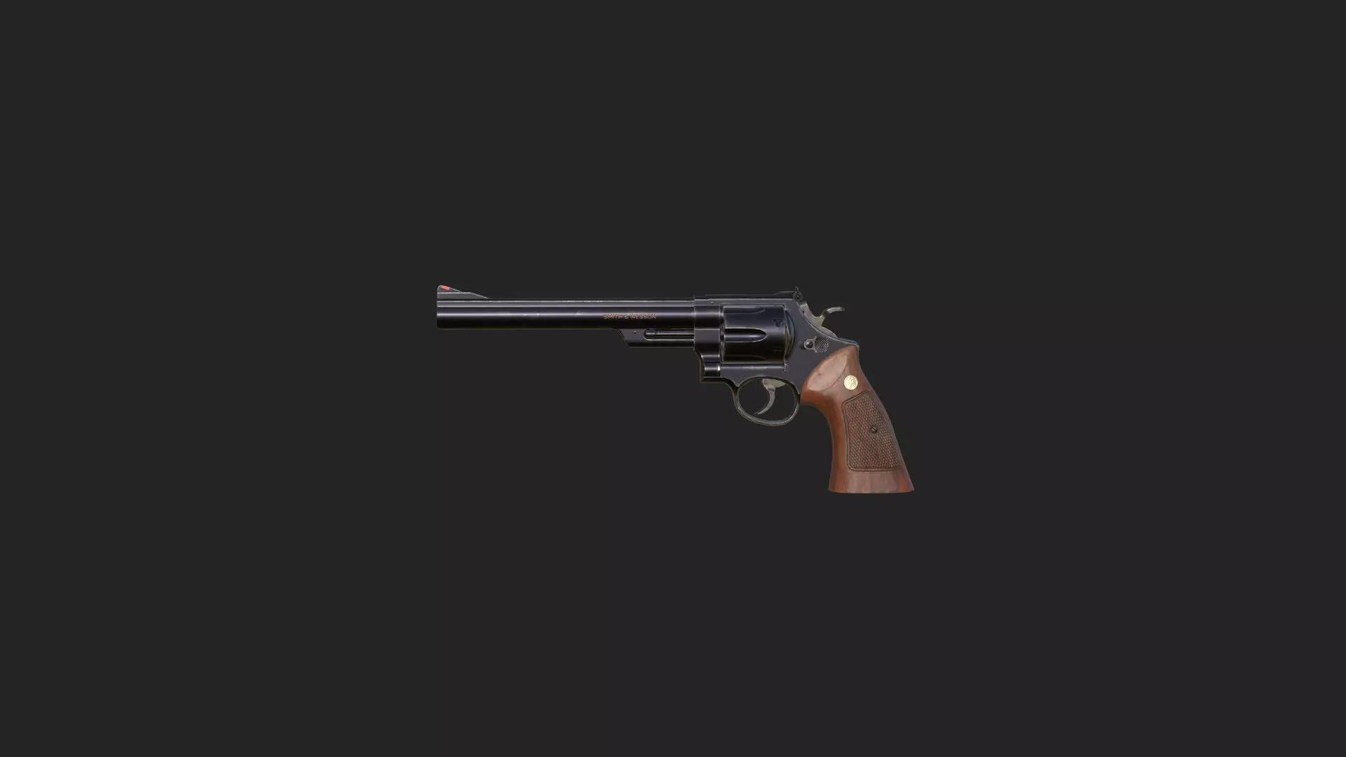 Pistol 3D Model 016 Low-poly 3D model_1