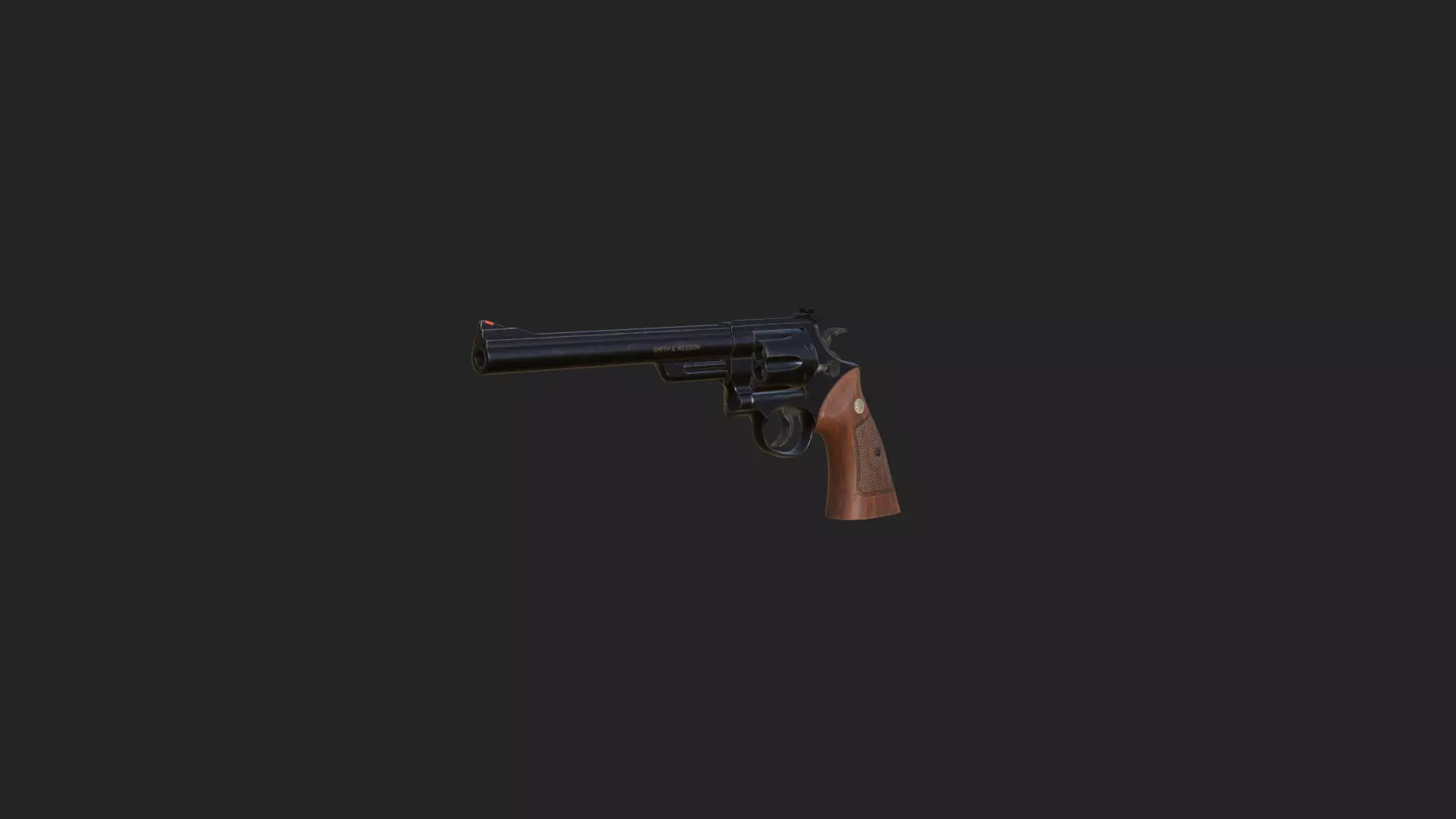 Pistol 3D Model 016 Low-poly 3D model_0