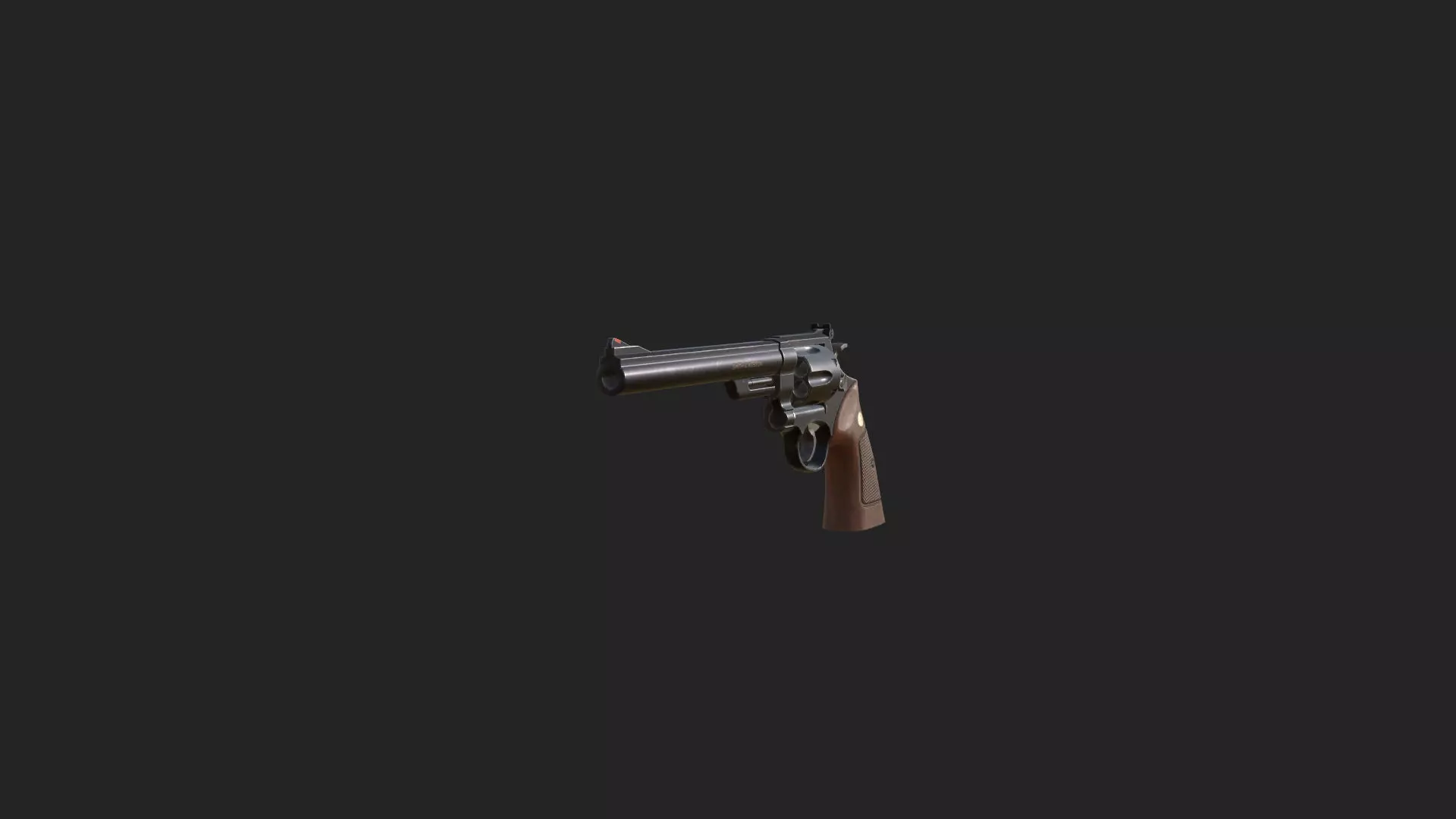 Pistol 3D Model 016 Low-poly 3D model_10