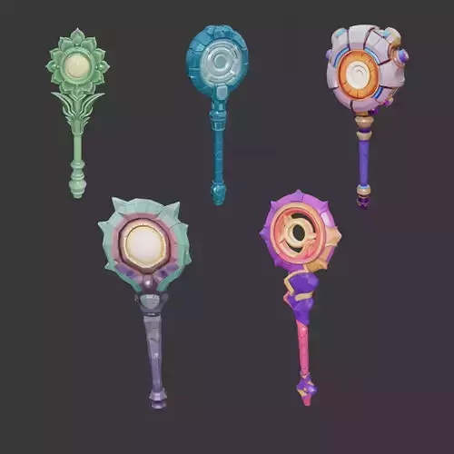 Futuristic Warrior Robot 3D Model