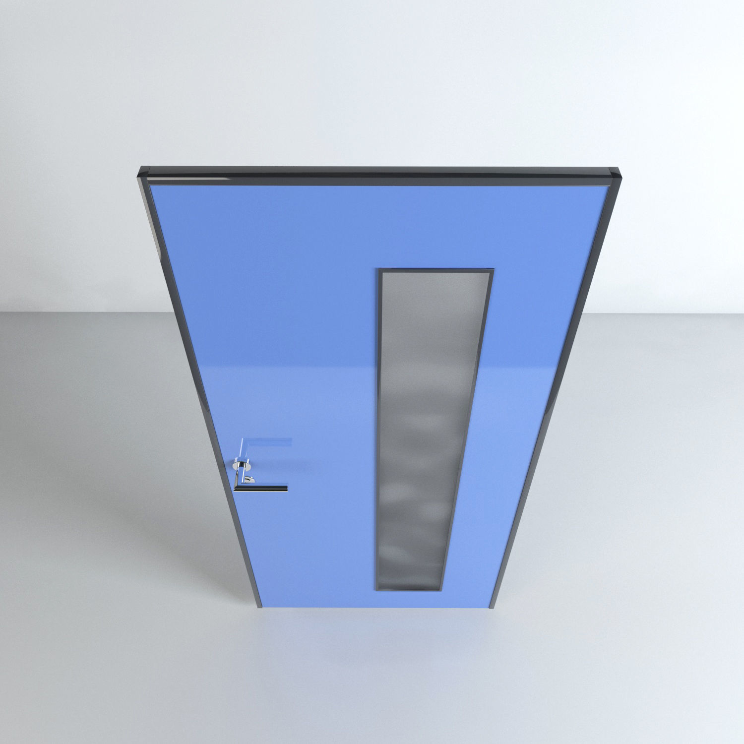 Modern Office Door - A01 3D model_2