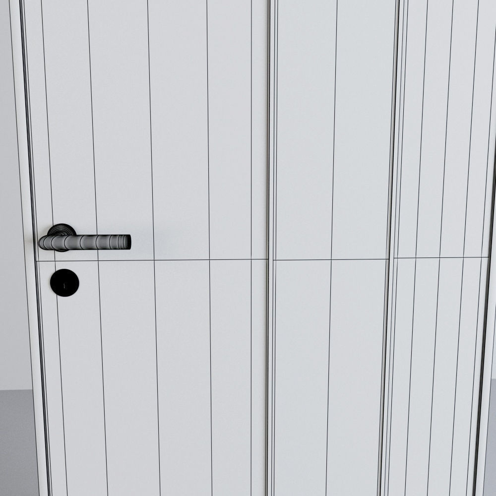 Modern Office Door - A01 3D model_6