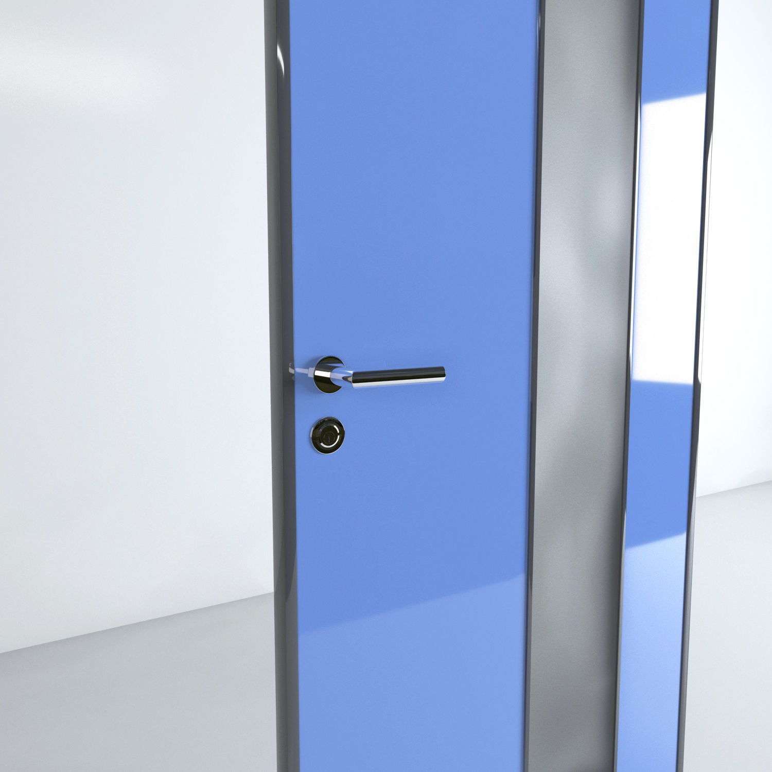 Modern Office Door - A01 3D model_1