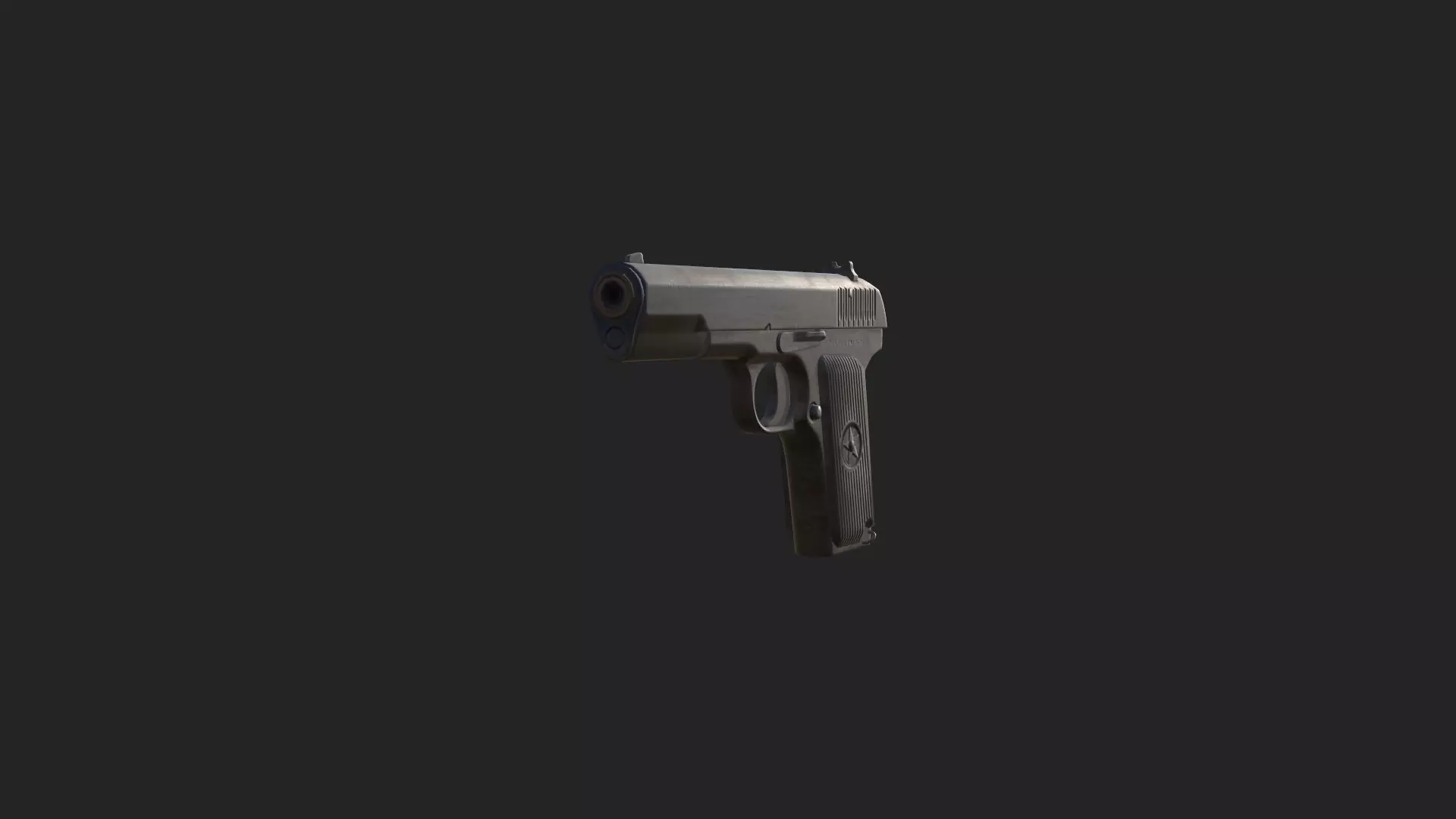 Pistol 3D Model 017 Low-poly 3D model_9