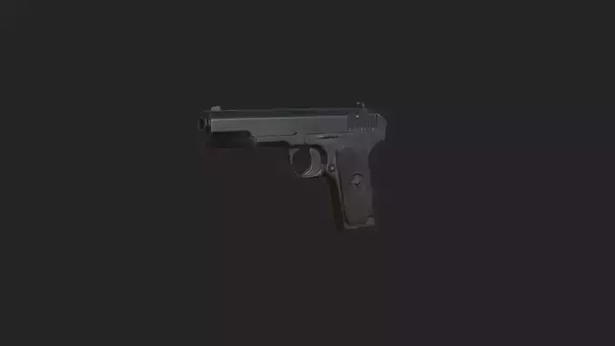 Pistol 3D Model 017 Low-poly 3D model