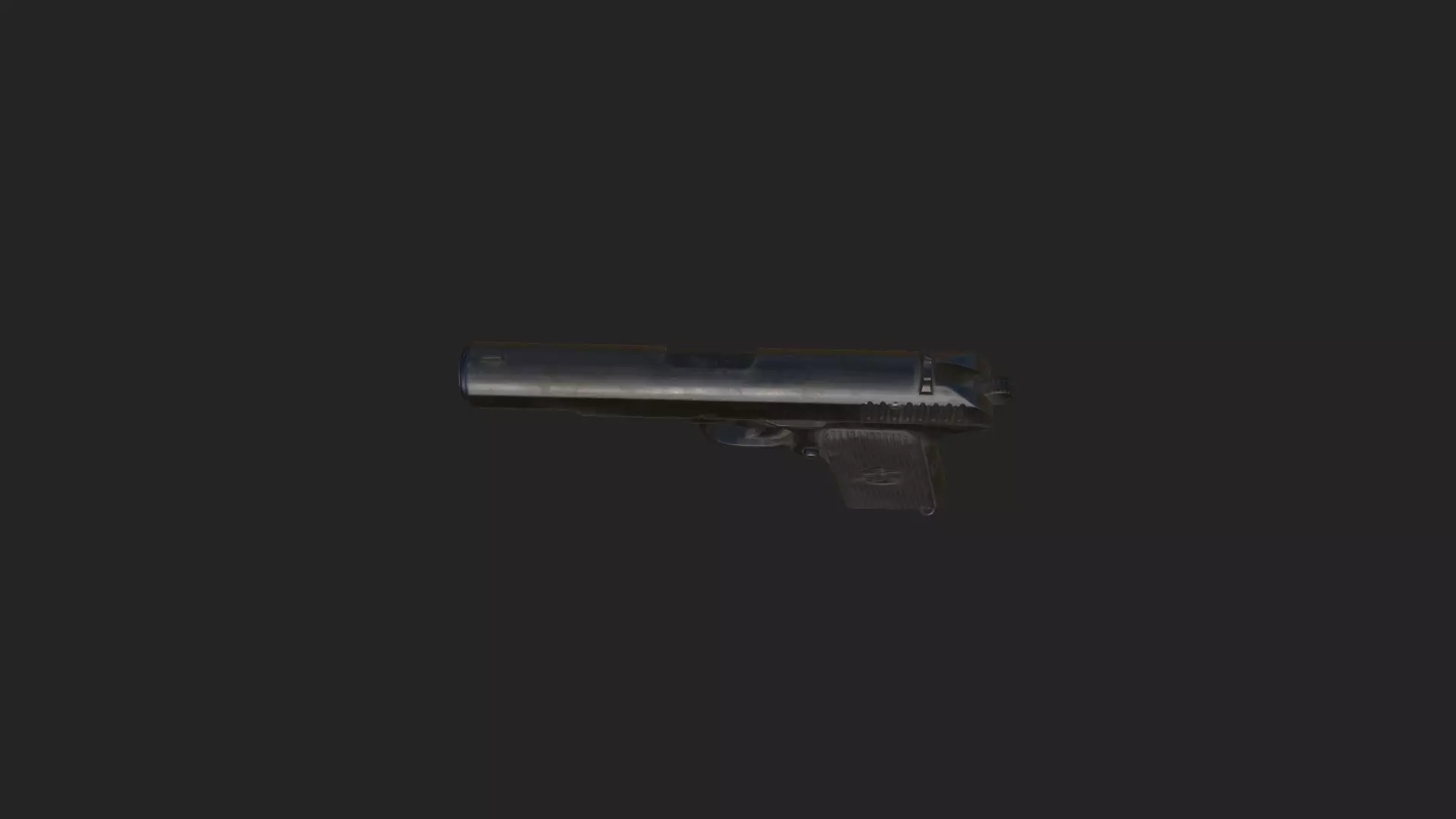 Pistol 3D Model 017 Low-poly 3D model_11