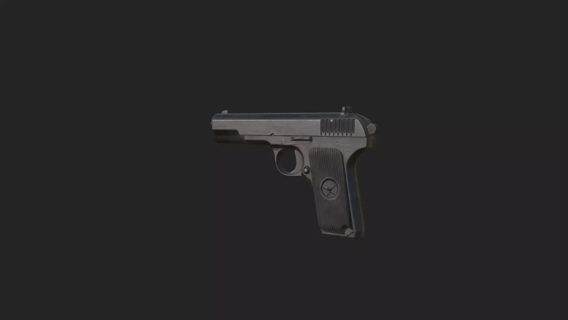 Pistol 3D Model 017 Low-poly 3D model_2
