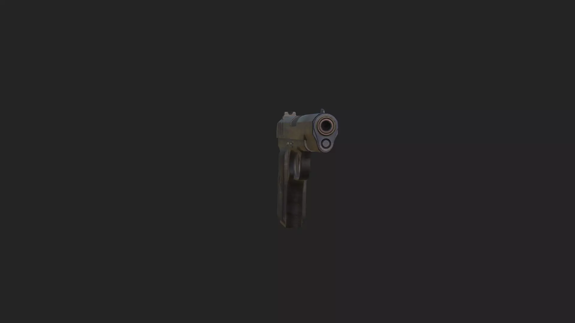 Pistol 3D Model 017 Low-poly 3D model_8