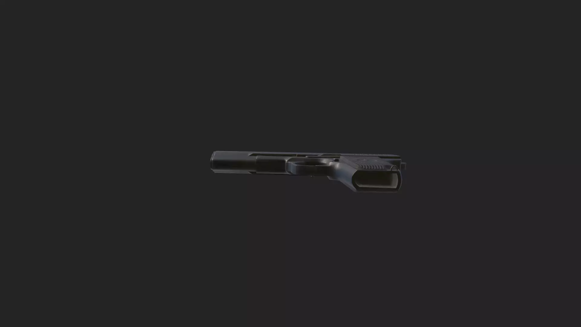 Pistol 3D Model 017 Low-poly 3D model_12