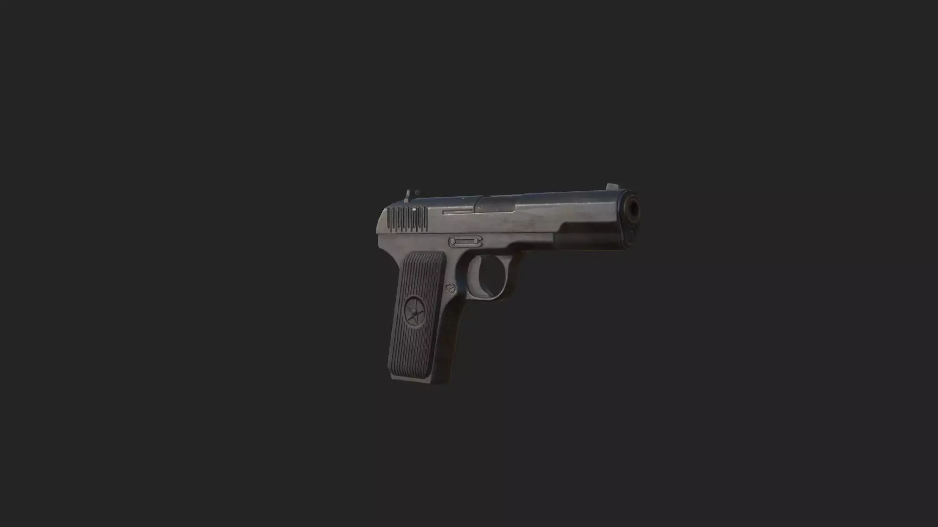Pistol 3D Model 017 Low-poly 3D model_7