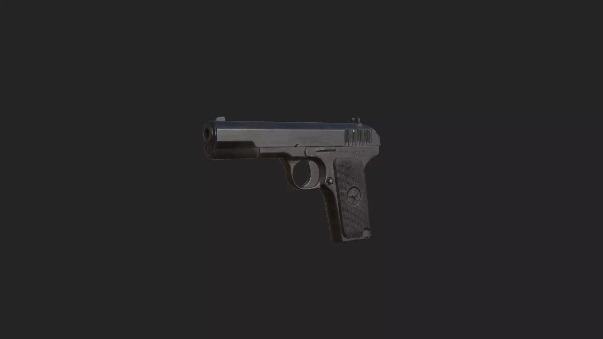 Pistol 3D Model 017 Low-poly 3D model_10