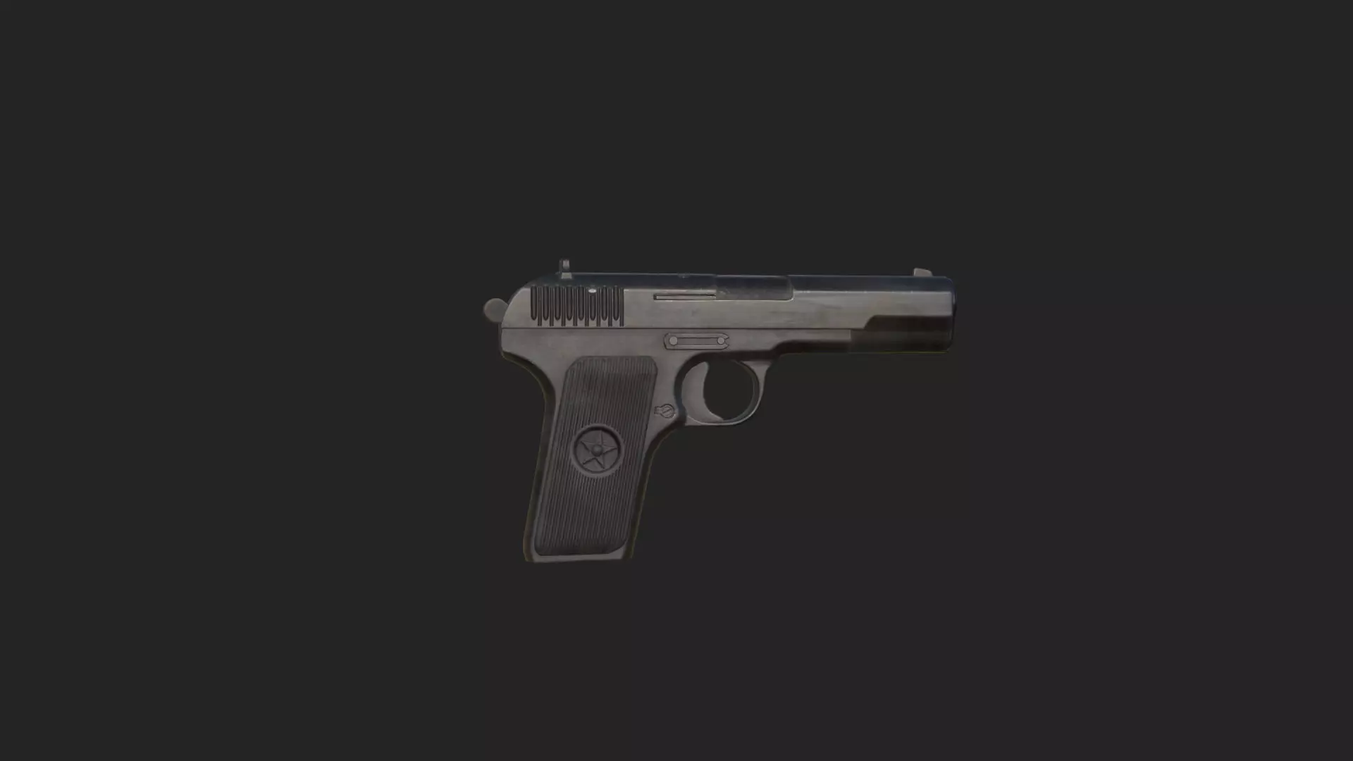 Pistol 3D Model 017 Low-poly 3D model_6