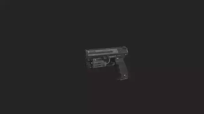 Pistol 3D Model 018