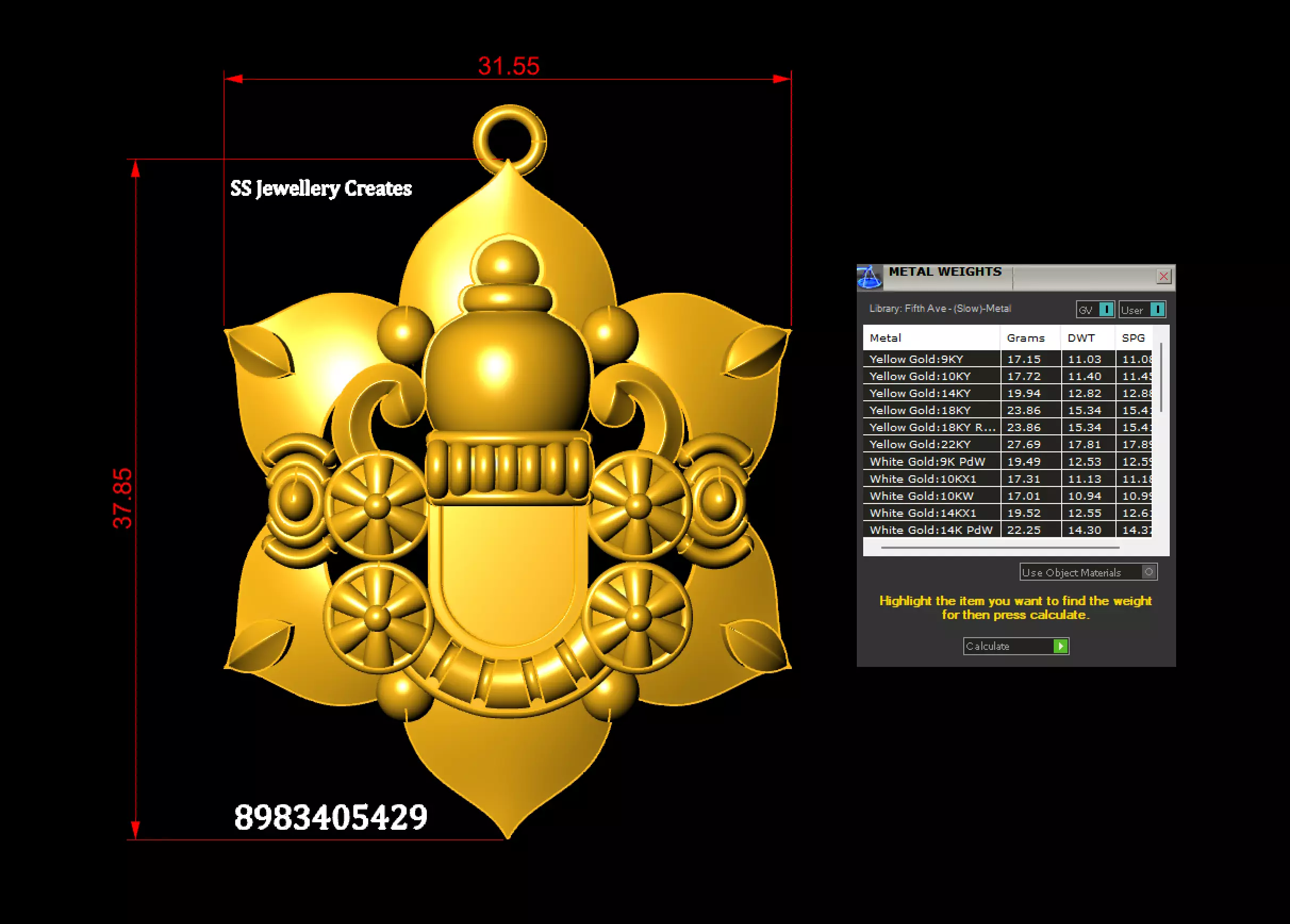 Balaji Pendant-21 Check Description 3D print model_15