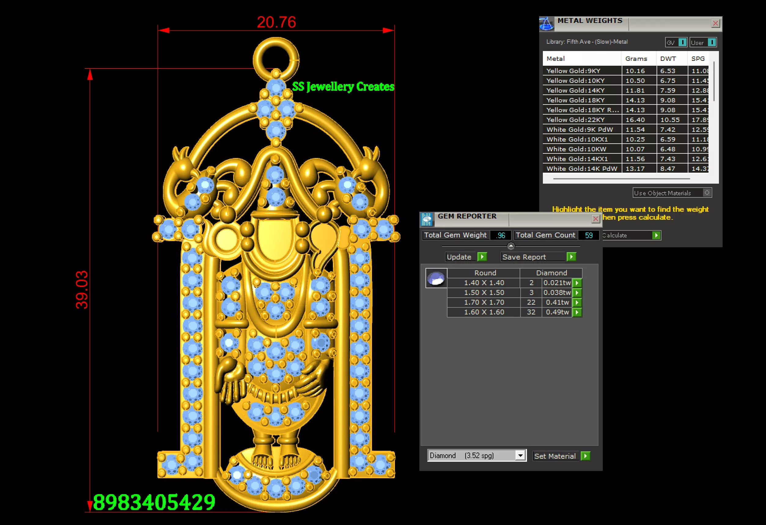 Balaji Pendant-21 Check Description 3D print model_20