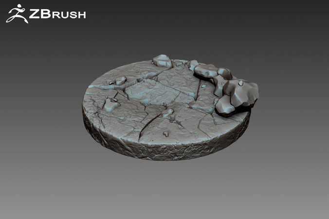 Zbrush Stone Pedestal 3D model