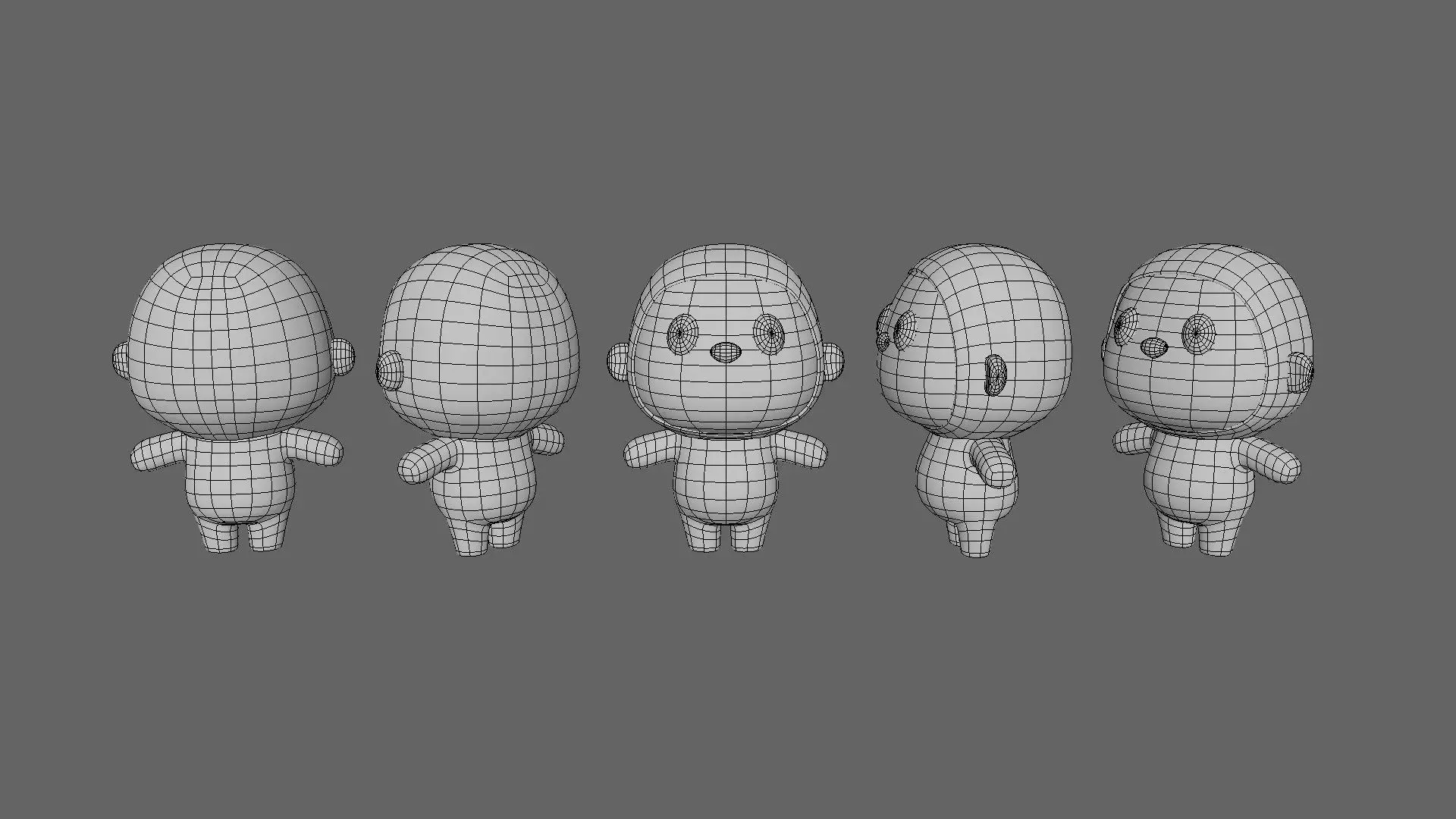 Cartoon Sloth - Chubby Animal Rigged Low-poly 3D model_8