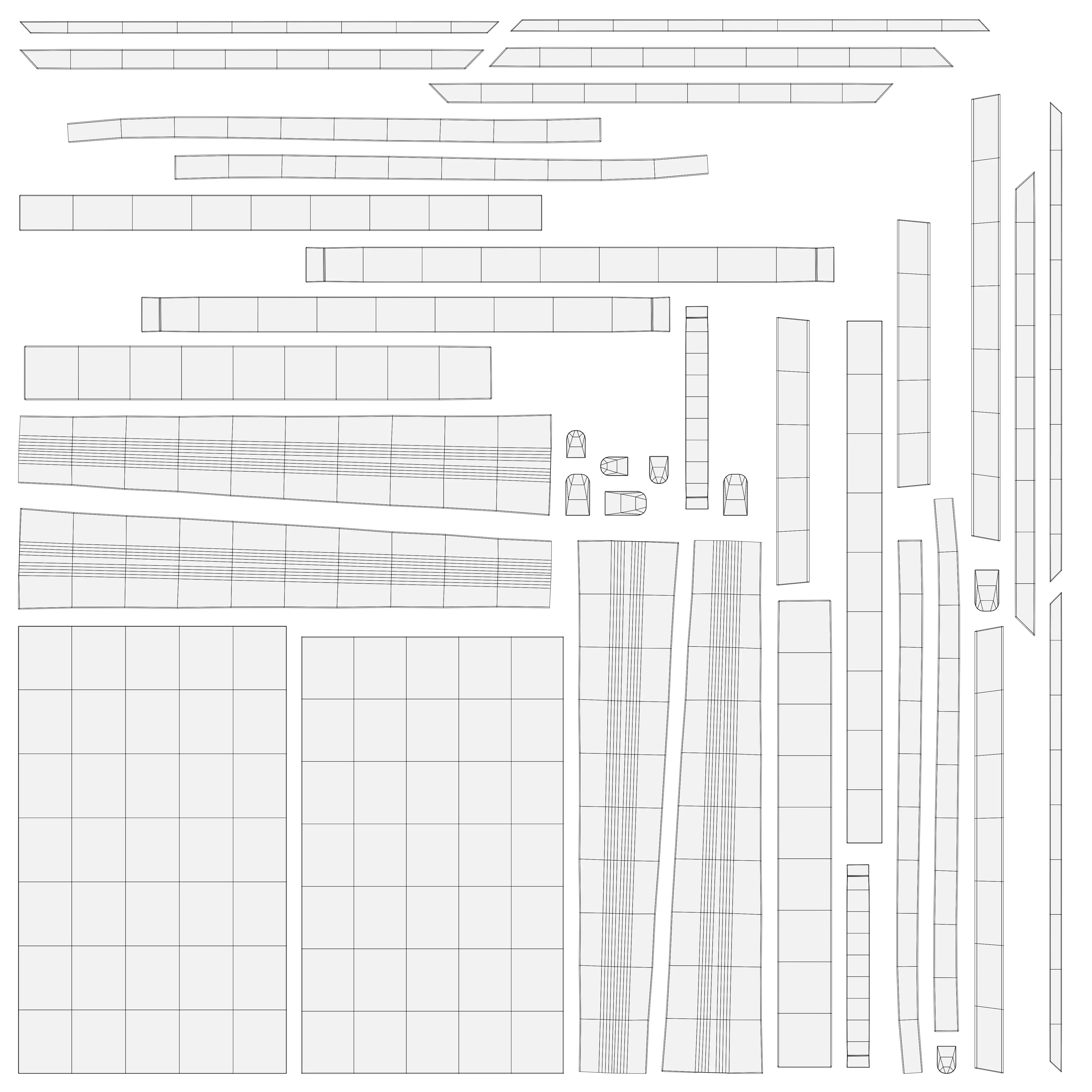 Realistic Wooden Dining Table 3D Model  PBR Textured Low Poly  Low-poly 3D model_8