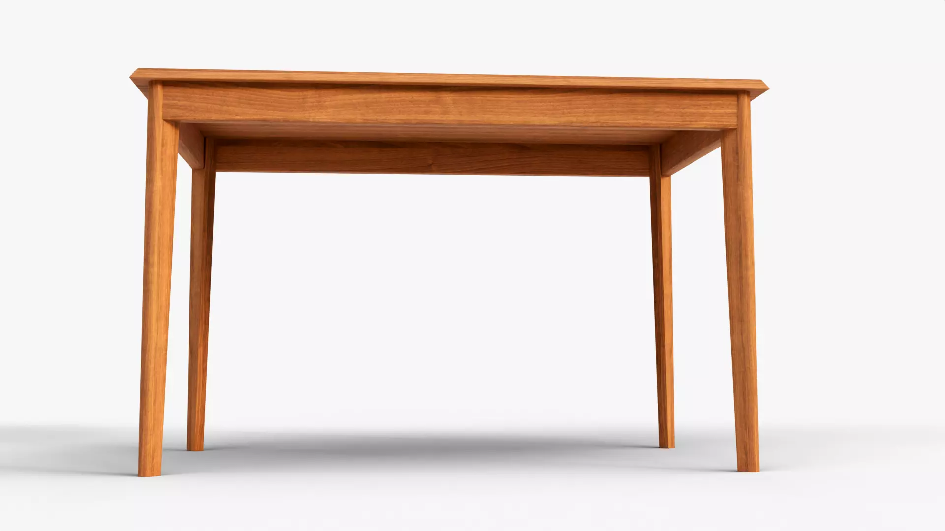 Realistic Wooden Dining Table 3D Model  PBR Textured Low Poly  Low-poly 3D model_13