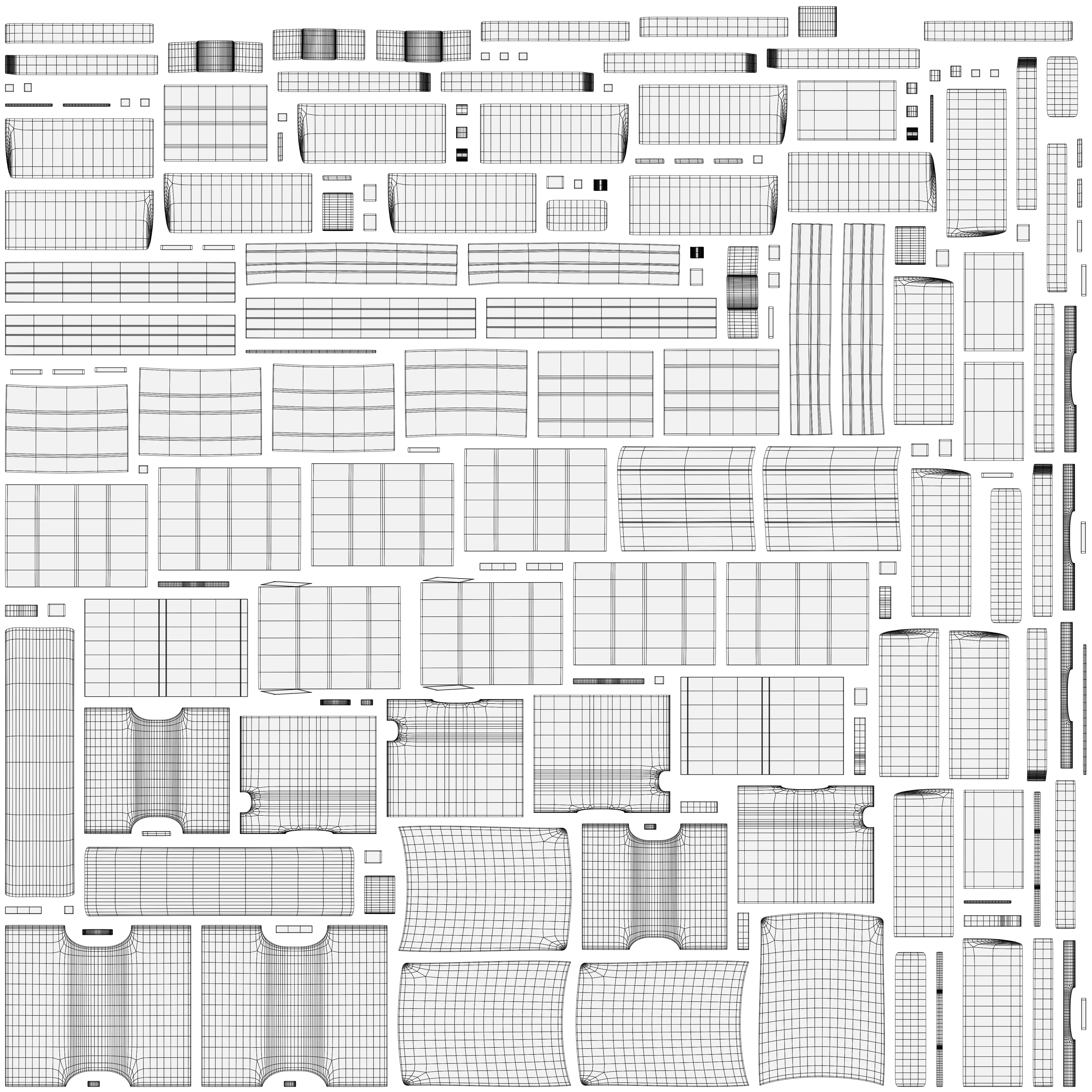 Realistic Wooden Dining Table and High Poly  Low-poly 3D model_5