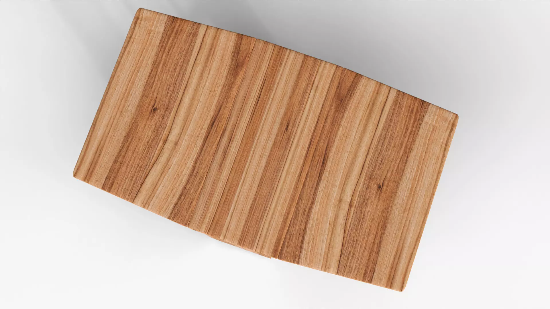 Realistic Wooden Dining Table and High Poly  Low-poly 3D model_3