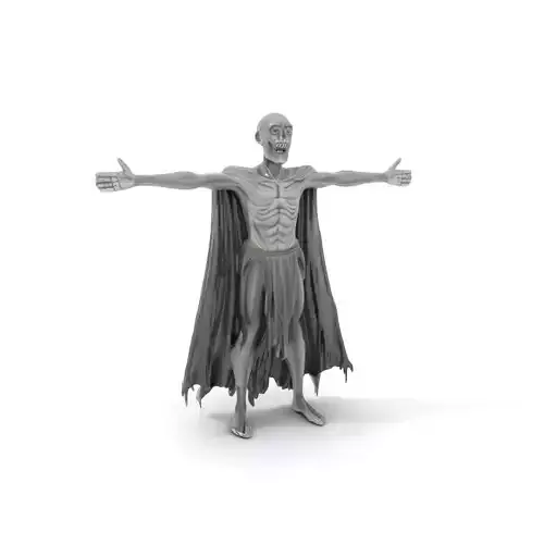 Dark Creature Model Pack with Textured Cape and Cloth