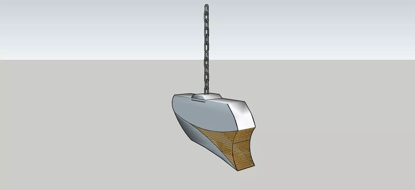 Traditional Hanging Lamp 3D model_3