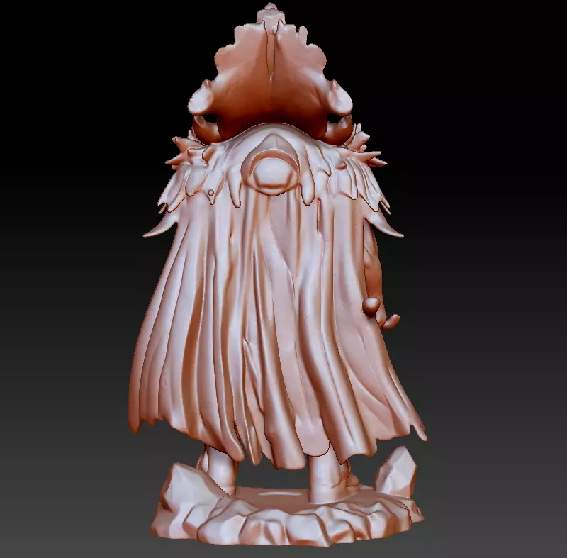 Fantasy Warrior Miniature 50mm STL Tabletop and DnD Ready 3D print model_4