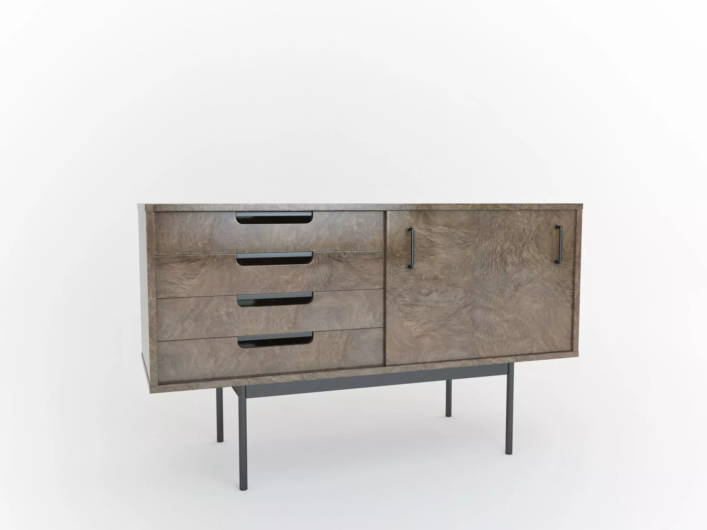 Cabinet by Pierre Guariche 3D model_0
