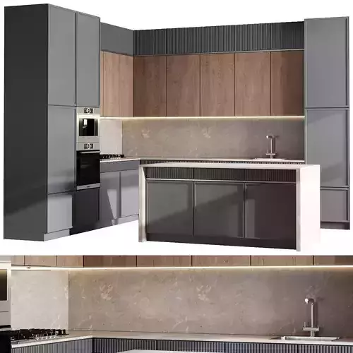 Kitchen Appliance Bosch Kitche 146  Low-poly 3D model