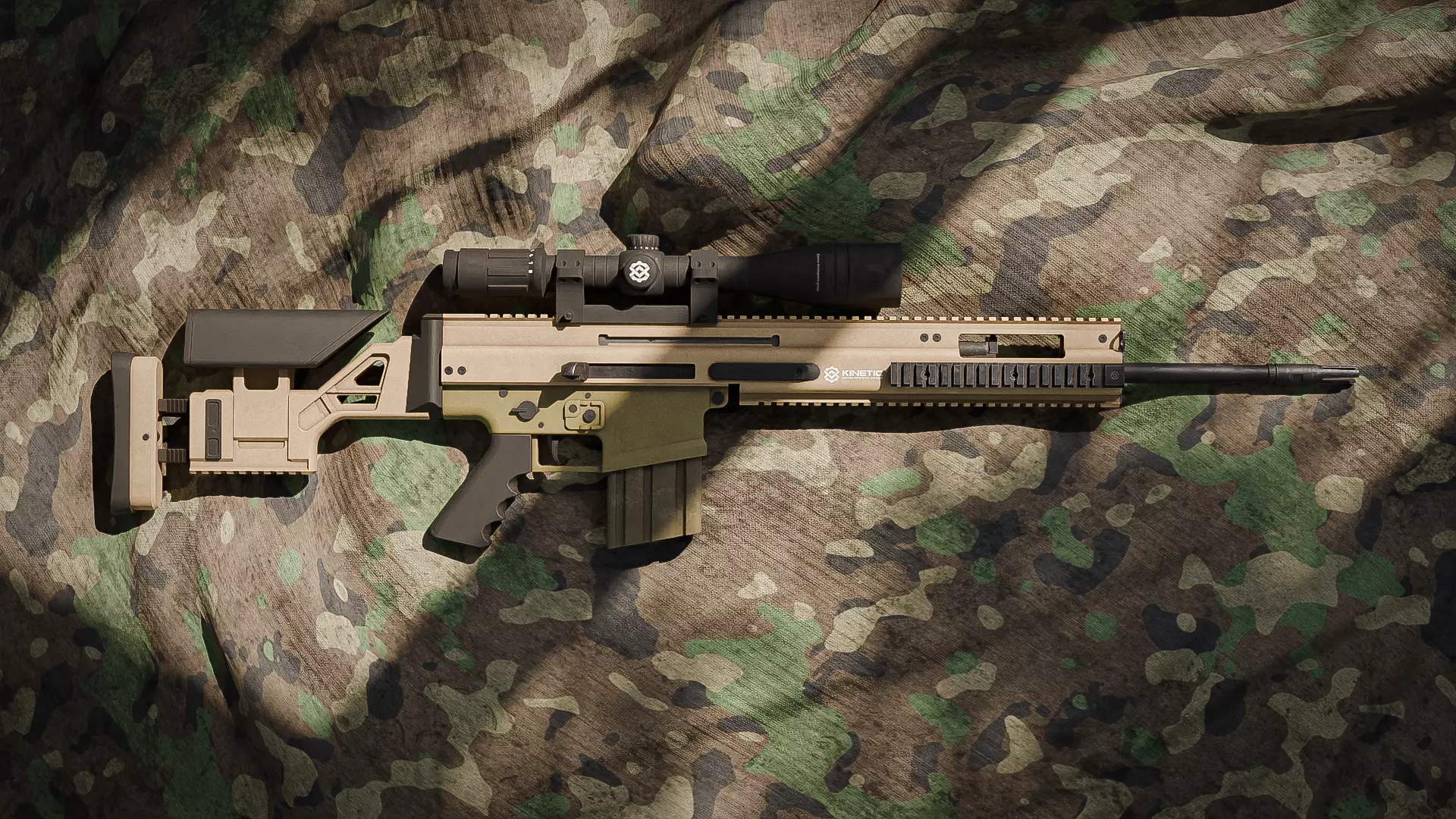 Scar20 gun Low-poly 3D model_0