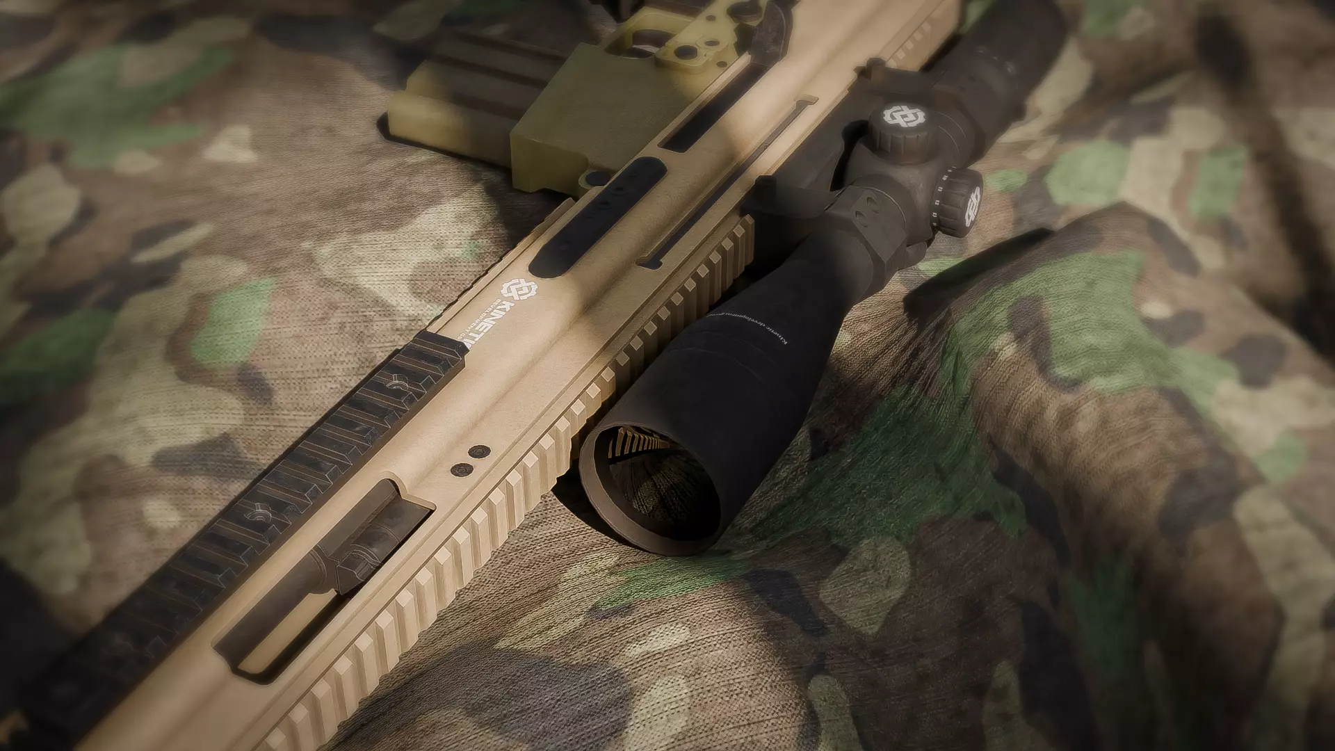 Scar20 gun Low-poly 3D model_2