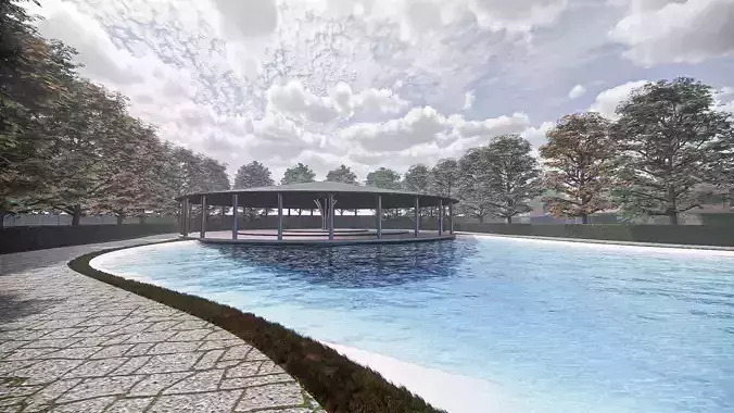 Circular Pavilion  - Revit Model