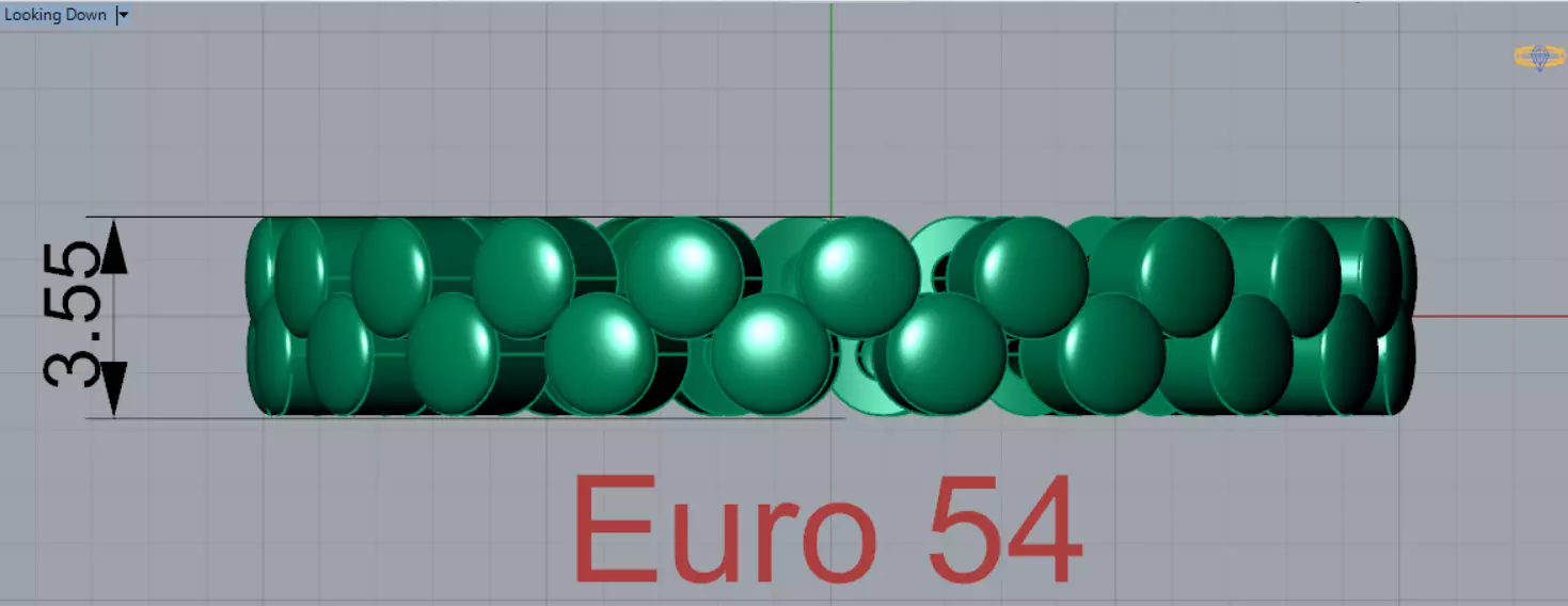 Rose Gold stl Ring with Bubble Design Model gr0135 3D print model_8