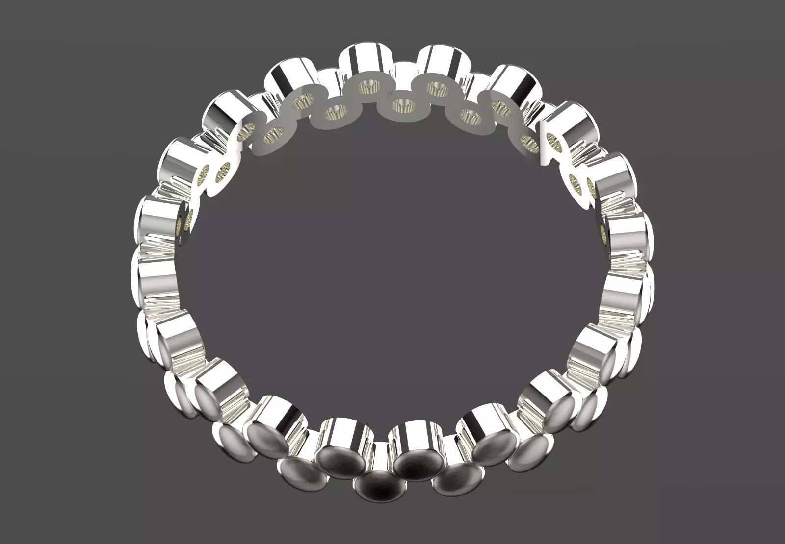 Rose Gold stl Ring with Bubble Design Model gr0135 3D print model_16