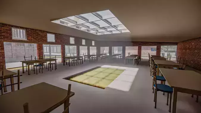 Canteen and Kitchen Building - Revit Model
