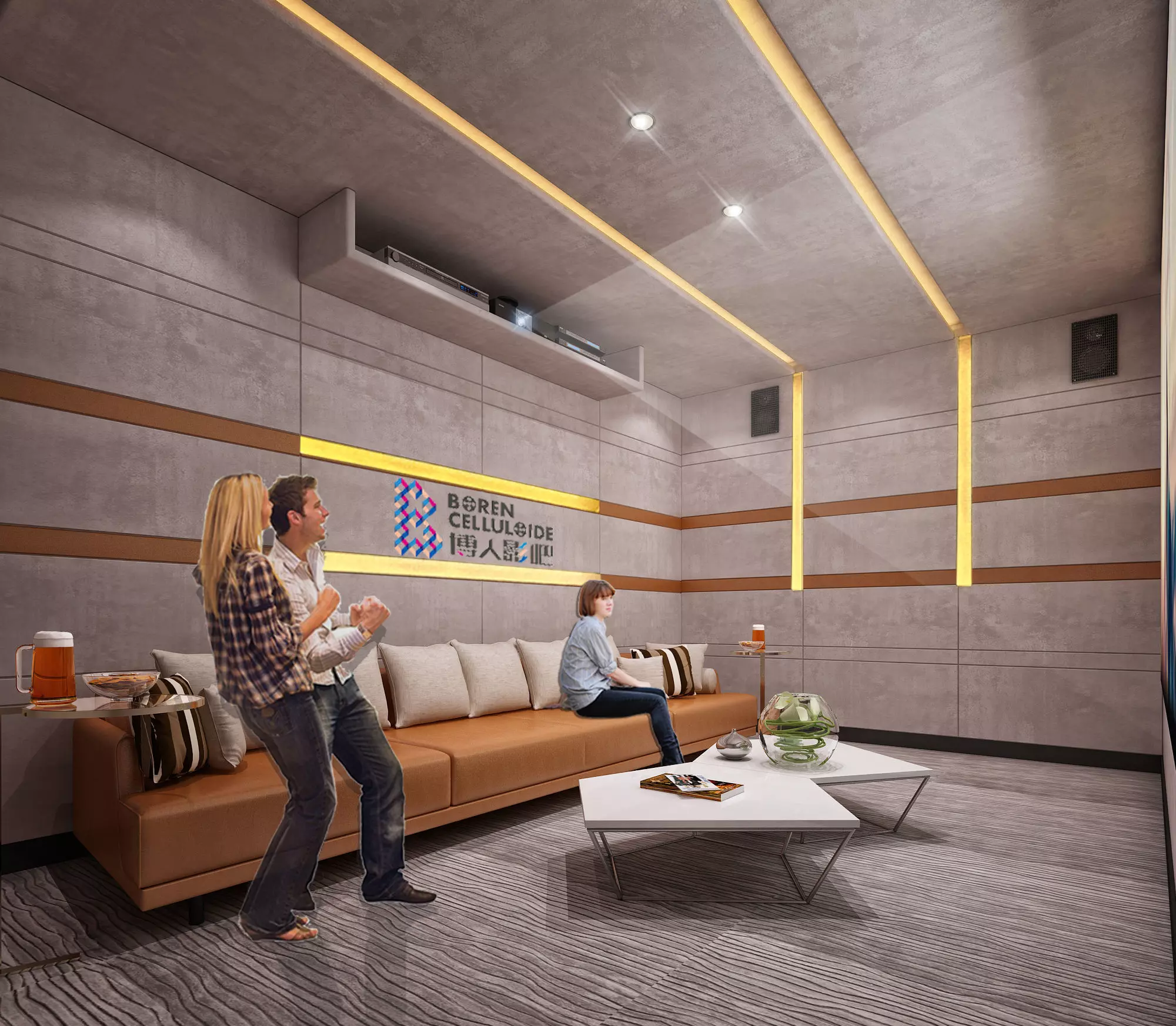 Movie Theater 3D model_0