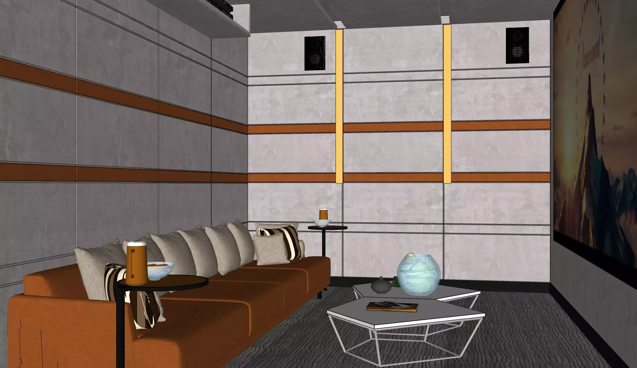 Movie Theater 3D model_3