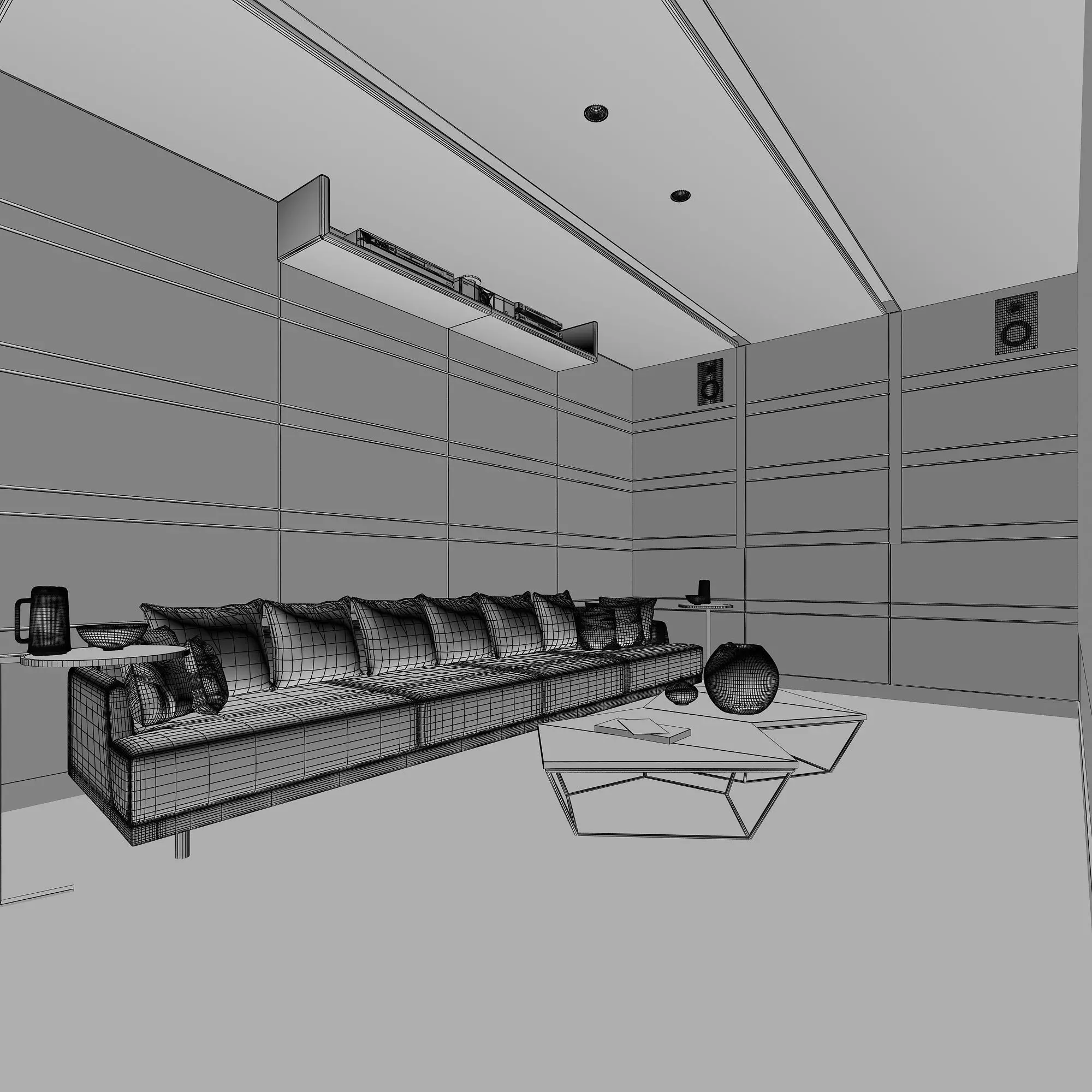 Movie Theater 3D model_5