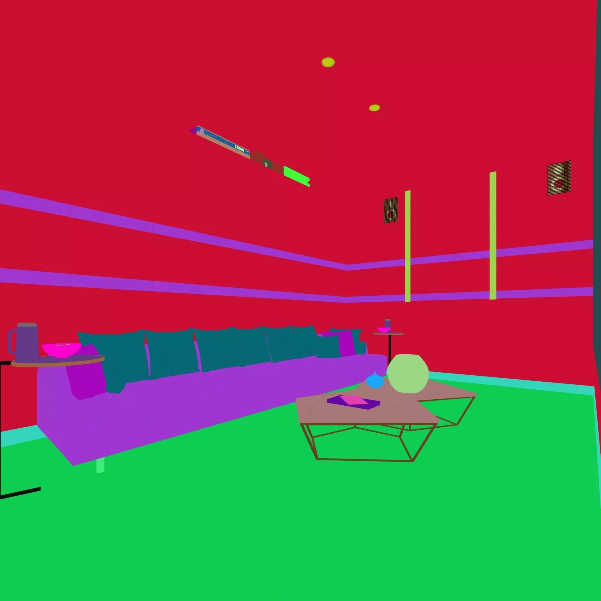 Movie Theater 3D model_7