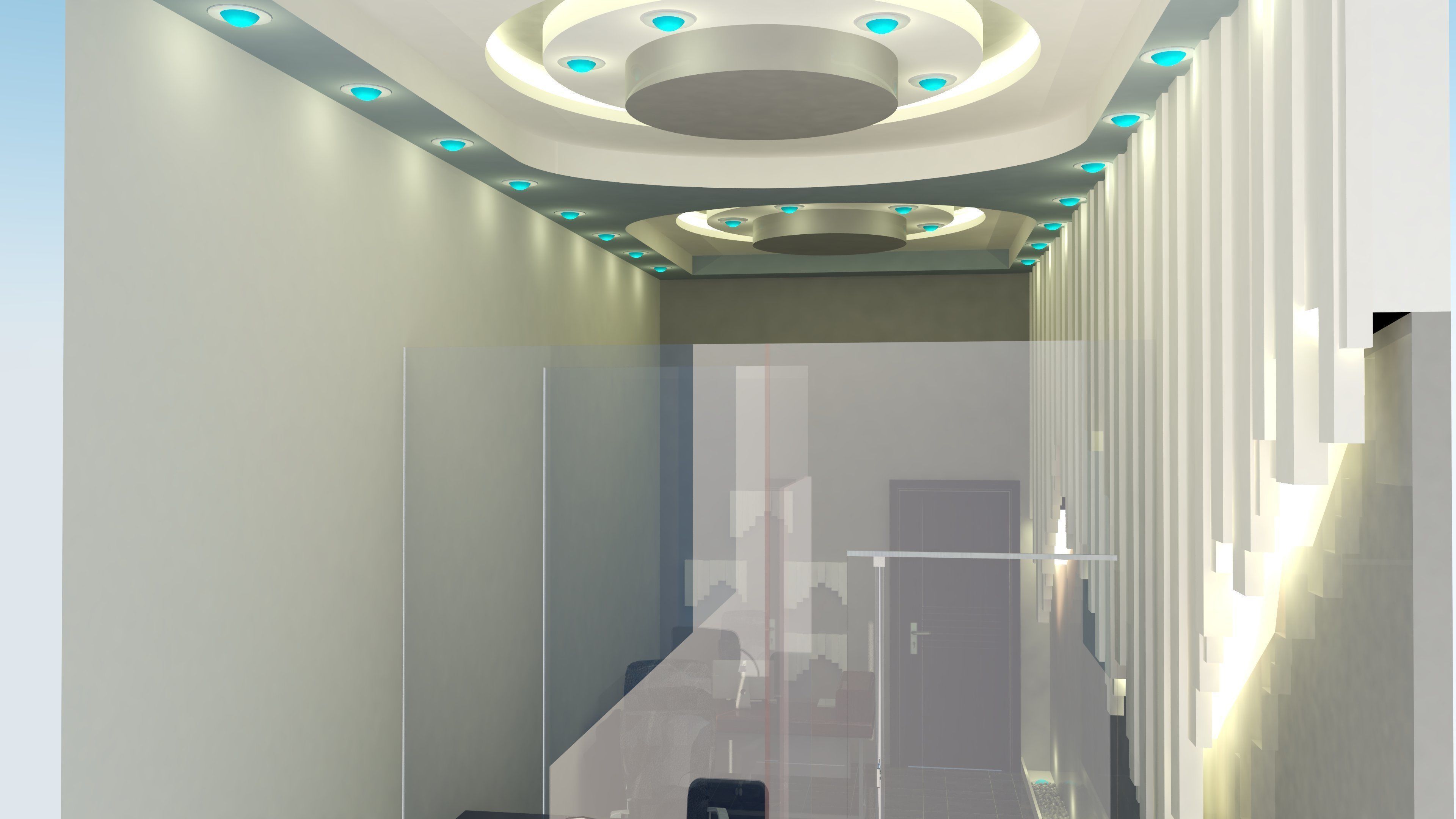 office for currency changing 3D model_1